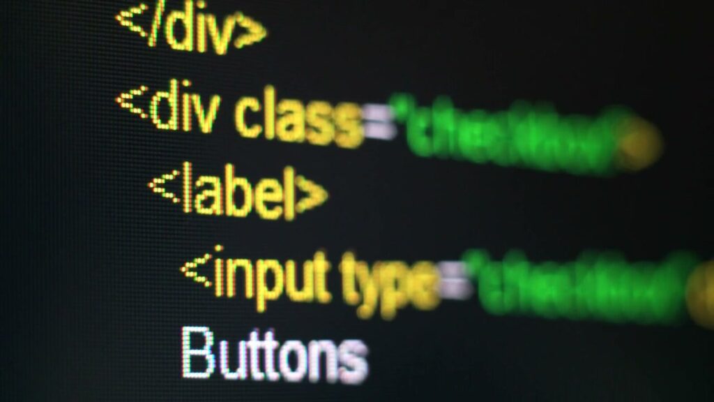 Code auf dunklem Terminal-Hintergrund