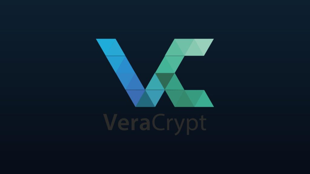 VeraCrypt Logo auf dunklem Hintergrund